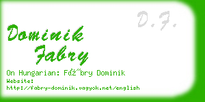 dominik fabry business card